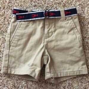 Janie and Jack khaki lobster shorts